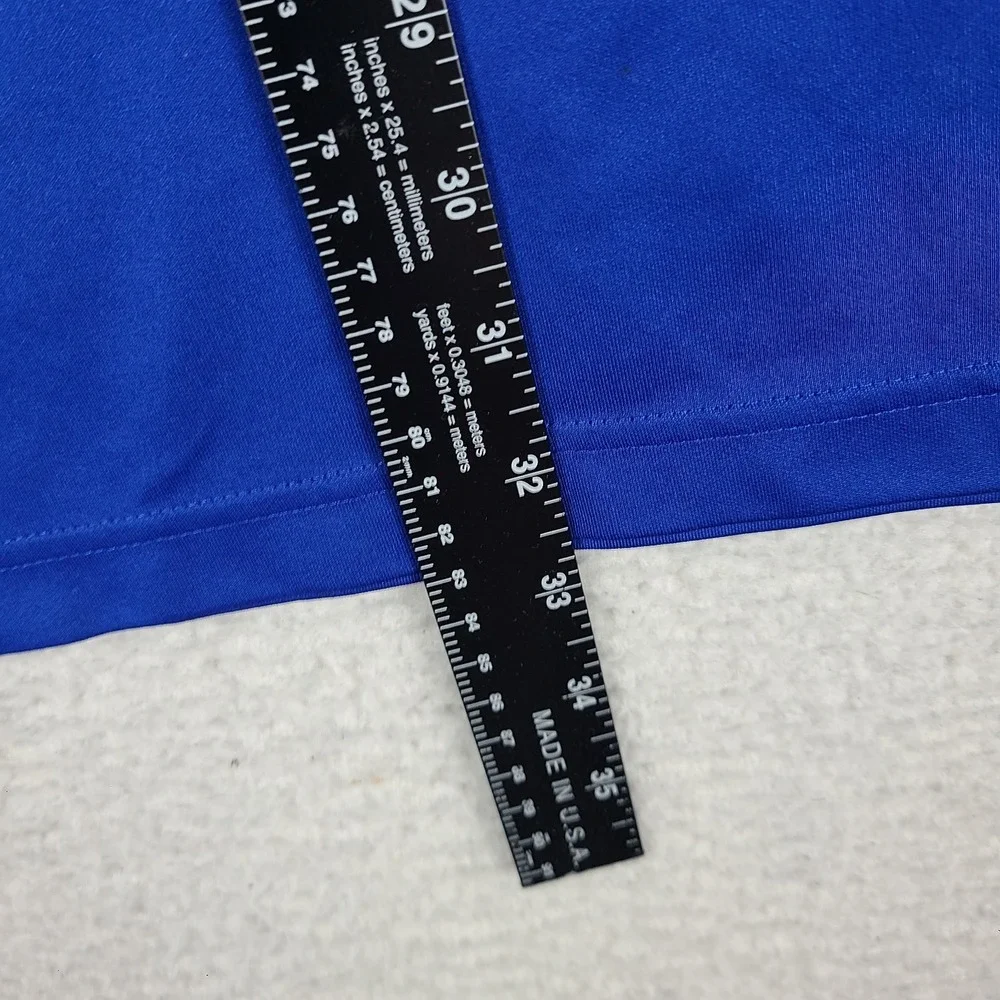 Under Armour Polo Shirt Mens 3XL Blue Loose Heatgear Performance Short Sleeve *